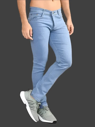 Stylish Blue Denis Solid Mid Rise Lzard Jeans for Men
Sizes: 28, 30,32, 34, 36, 38,, 40, 42
Color: Blue
Fabric: Denim
Type: Mid-Rise Jeans
Style: Solid
Design Type: Slim Fit
Waist Closure: Button
These stylish grey denim solid mid-rise jeans are the perfect addition to any fashion-forward man's wardrobe. Made with high-quality denim, these jeans offer both comfort and style. With a classic mid-rise fit, they are versatile and can be dressed up or down for any occasion. Perfect for the modern man on-the-g